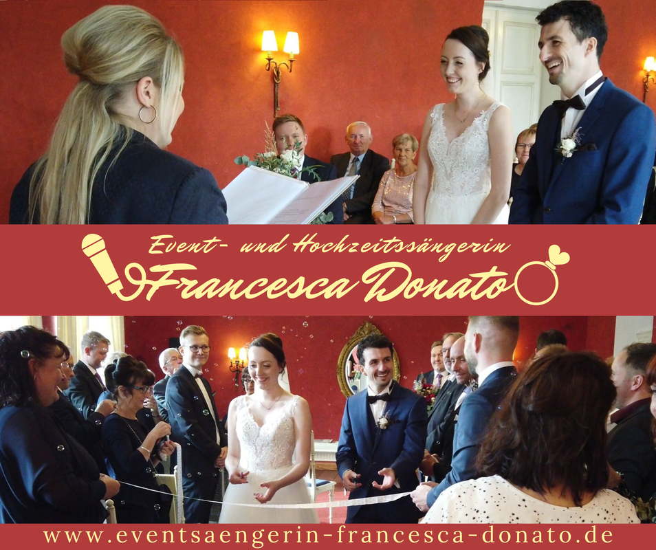 Die Hochzeits- und Eventsängerin Francesca Donato in der Burg Wanzleben.