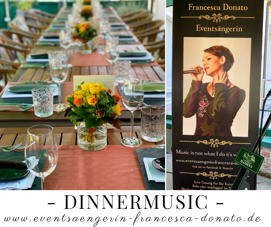 Dinnermusik mit Francesca Donato ist immer etwas Besonderes